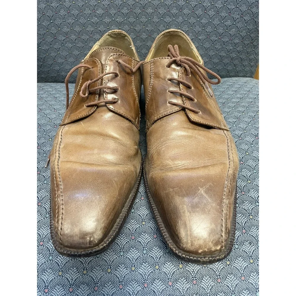 Mercanti Fiorentini Mens Size 8.5 M Wingtip 6881 Brown Mens‎ Dress Shoes